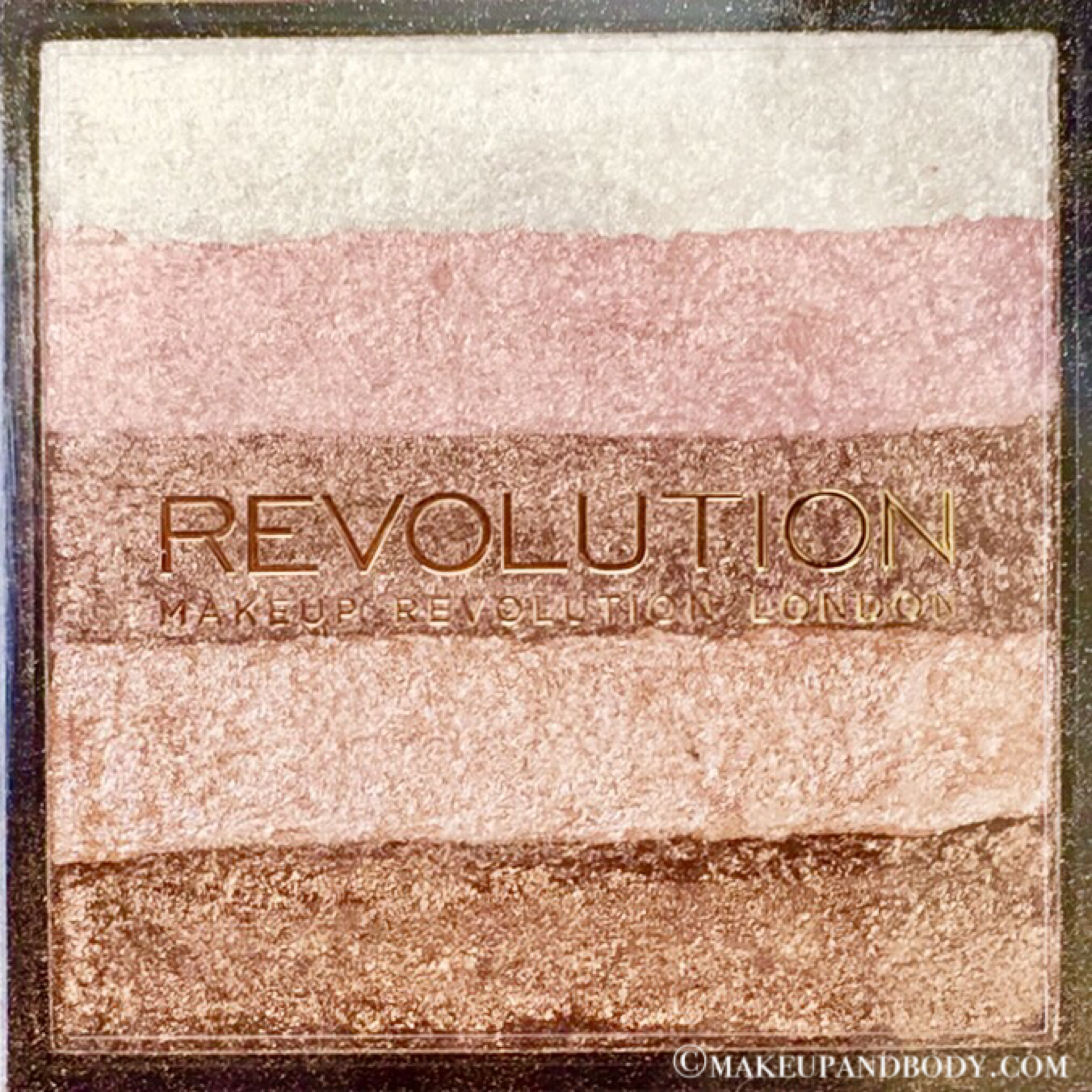 Makeup Revolution Vivid Shimmer Brick Radiant Review And Swatches