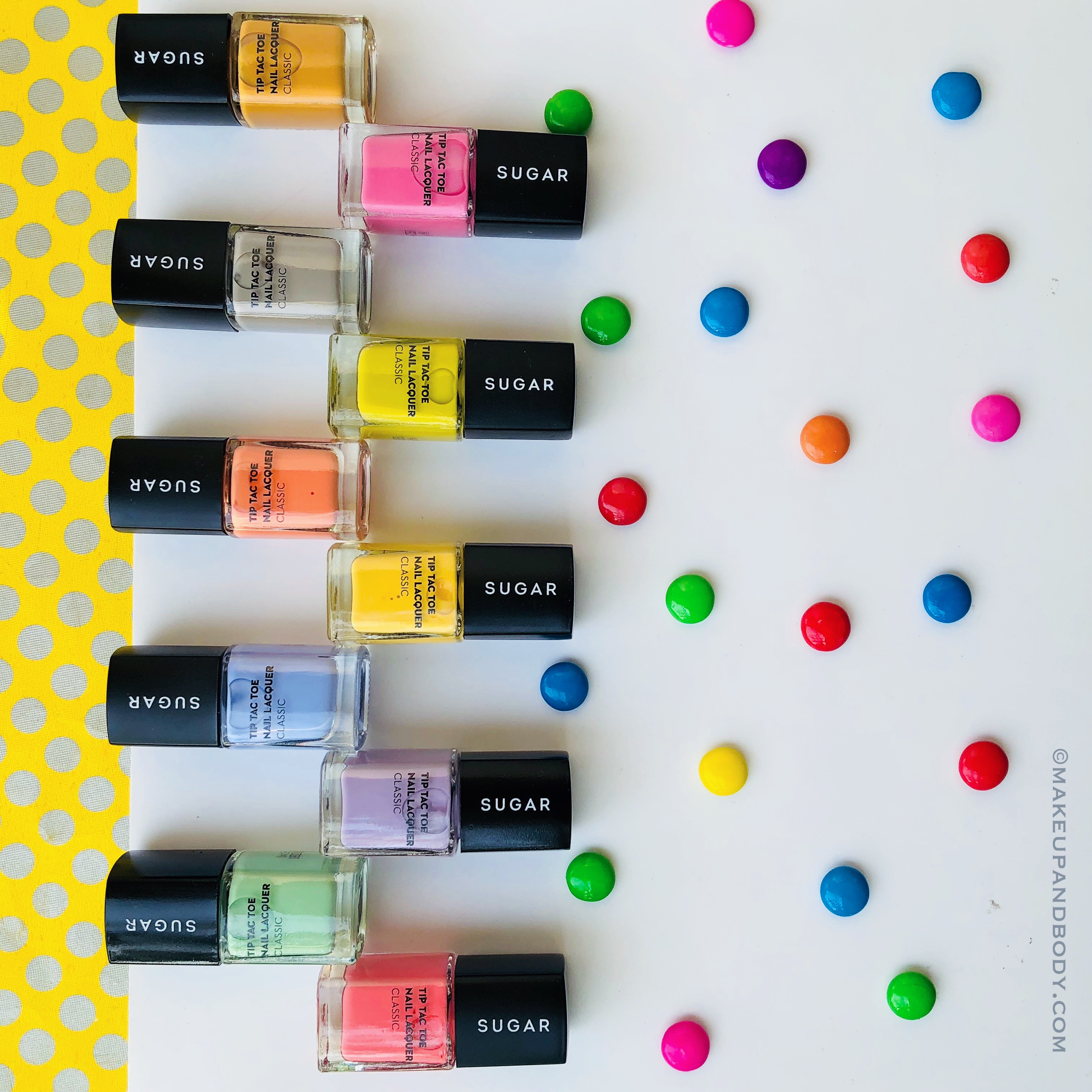 SUGAR Tip Tac Toe Nail Lacquers - The Candyland Collection Review and Swatches